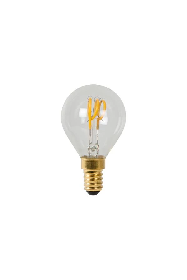 Lucide P45 - Ampoule filament - Ø 4,5 cm - LED Dim. - E14 - 1x3W 2700K - Transparent - UIT